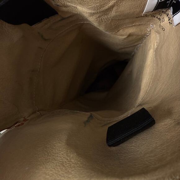 Frye 76442 Melissa Trapunto Riding Pull On Marbled Leather Boots Cognac 11B - Picture 10 of 16